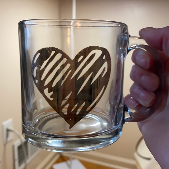 Glass Heart Mug - Picture 1 of 1